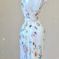 White Floral Elegant Sweet Sophisticated Long Chiffon Ball Gown Evening Dress Party Dress nv4145