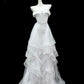 NiceVestidos--White Sparkling Exquisite Beaded Long Tulle Wedding Prom Dress Nv5607