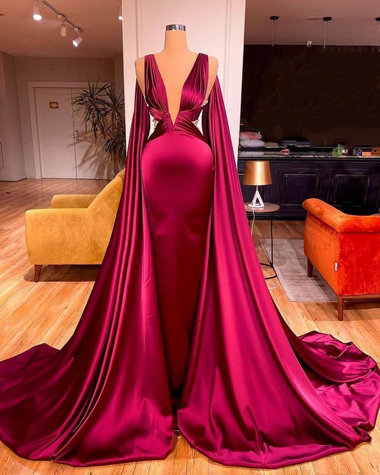 NiceVestidos-Green One-Shoulder Fashion Satin Long Formal Dress NV6152