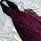 Purple Fashion Gradient Shiny Elegant Strap Long Chiffon Ball Gown Evening Dress Party Dress nv3594