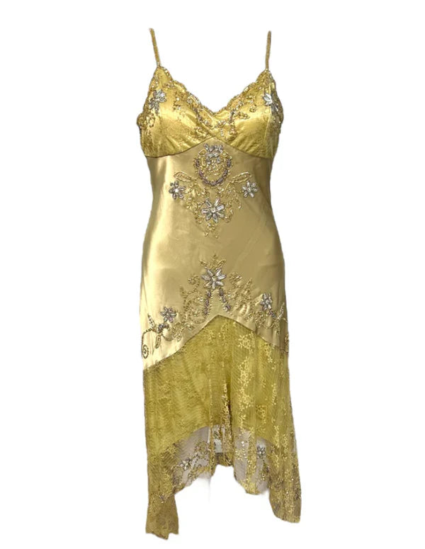 NiceVestidos--Gold exquisite beaded short/mid-length homecoming dress cocktail party dress NV5715
