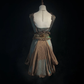 Sweetheart Neck Green Brown Irregular Short Prom Dress Fringe Strap Heavy Beaded Waistband Shimmer Fabric Formal Gown  NV6905