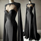 Dark blue gorgeous beaded shiny elegant satin sexy floor-length mermaid slit long prom dress evening dress nv5126