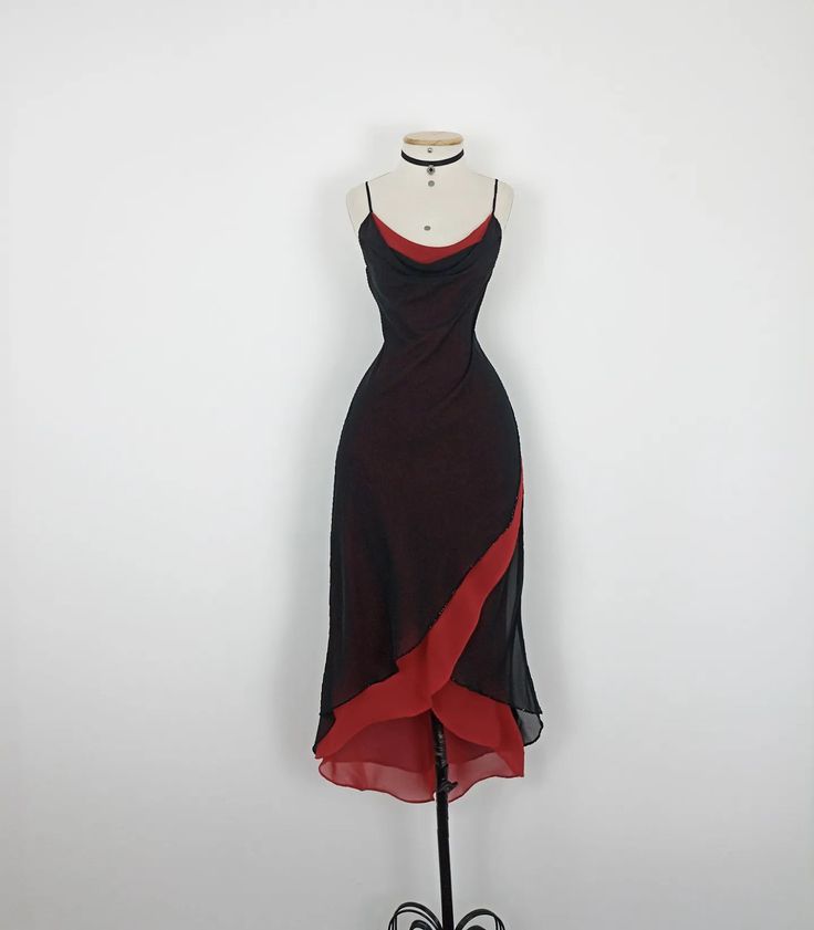 Black fashion red spaghetti strap ruffles long Chiffon sleeves elegant long chiffon ball gown evening dress party dress nv3548