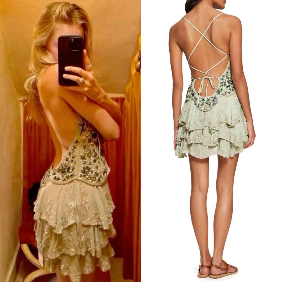 NiceVestidos-Green Gorgeous Exquisite Beaded Short Chiffon Homecoming Dress Hoco Dress nv5489