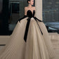 NiceVestidos-_Black And White Simple And Stylish Long Floor-Length Dress NV6071