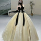 NiceVestidos-_Black And White Simple And Stylish Long Floor-Length Dress NV6071