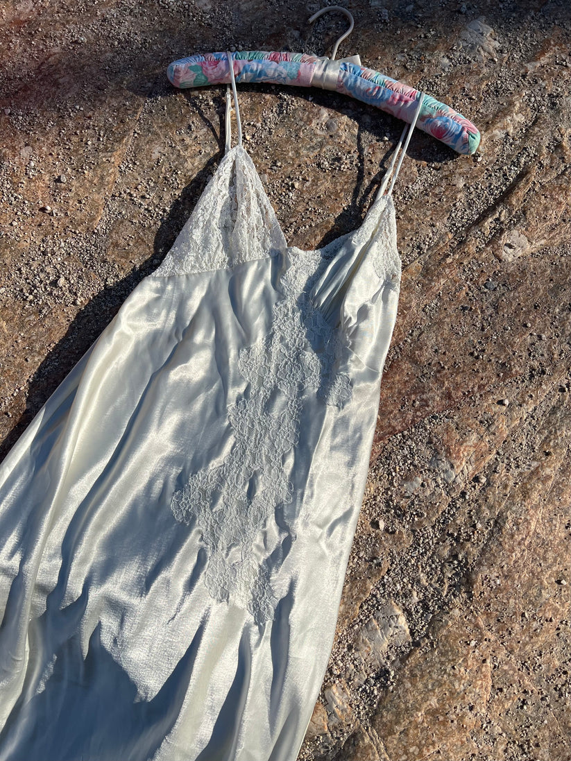 Ivory Stunning Floral Lace Adjustable Spaghetti-Shoulder Floor-Length Edgy Long Satin Cocktail Party Dress party dress nv4105