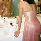 Pink Satin Short Homecoming Dress Birthday Party Dress nv5317