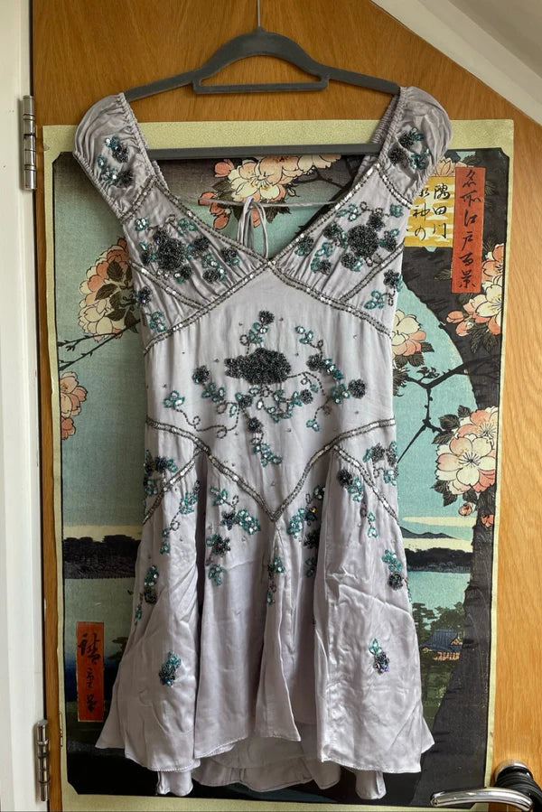 Exquisite Beaded Short Chiffon Homecoming Dress Birthday Party Dress nv5297