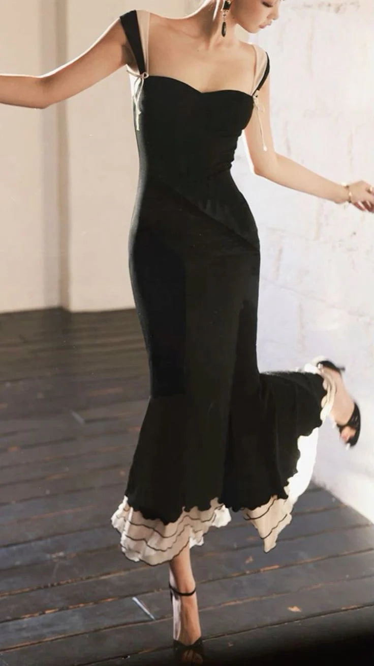 Black sweetheart mermaid long prom dress sweet formal party dress graduation dress evening dress nv1859