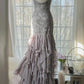 Robe de soirée élégante violette à bretelles spaghetti et dos nu, moulante, en mousseline de soie, à paillettes, longue, robe de bal, nv4111