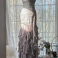 Robe de soirée élégante violette à bretelles spaghetti et dos nu, moulante, en mousseline de soie, à paillettes, longue, robe de bal, nv4111