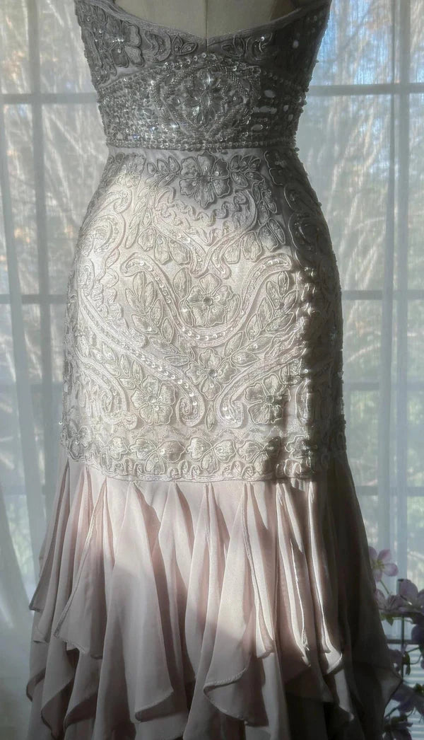 Robe de soirée élégante violette à bretelles spaghetti et dos nu, moulante, en mousseline de soie, à paillettes, longue, robe de bal, nv4111