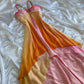 Colorful Spaghetti Strap Long Chiffon Party Dress Ball Gown nv4342
