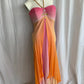 Colorful Spaghetti Strap Long Chiffon Party Dress Ball Gown nv4342