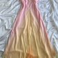 Colorful Spaghetti Strap Long Chiffon Party Dress Ball Gown nv4342