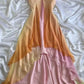 Colorful Spaghetti Strap Long Chiffon Party Dress Ball Gown nv4342