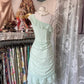 Mint Green Homecoming Dress Sweet Chiffon Ruffle Short Party Dress nv4302
