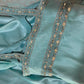 Blue Beaded Long Satin Mermaid Ball Gown Evening Gown Party Dress nv4320