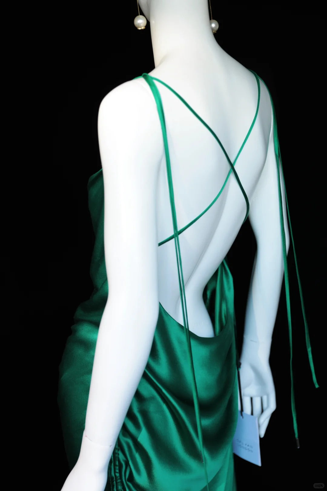 Green Charming Long Satin Prom Dress Evening Dress Party Dress nv5138