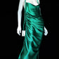 Green Charming Long Satin Prom Dress Evening Dress Party Dress nv5138