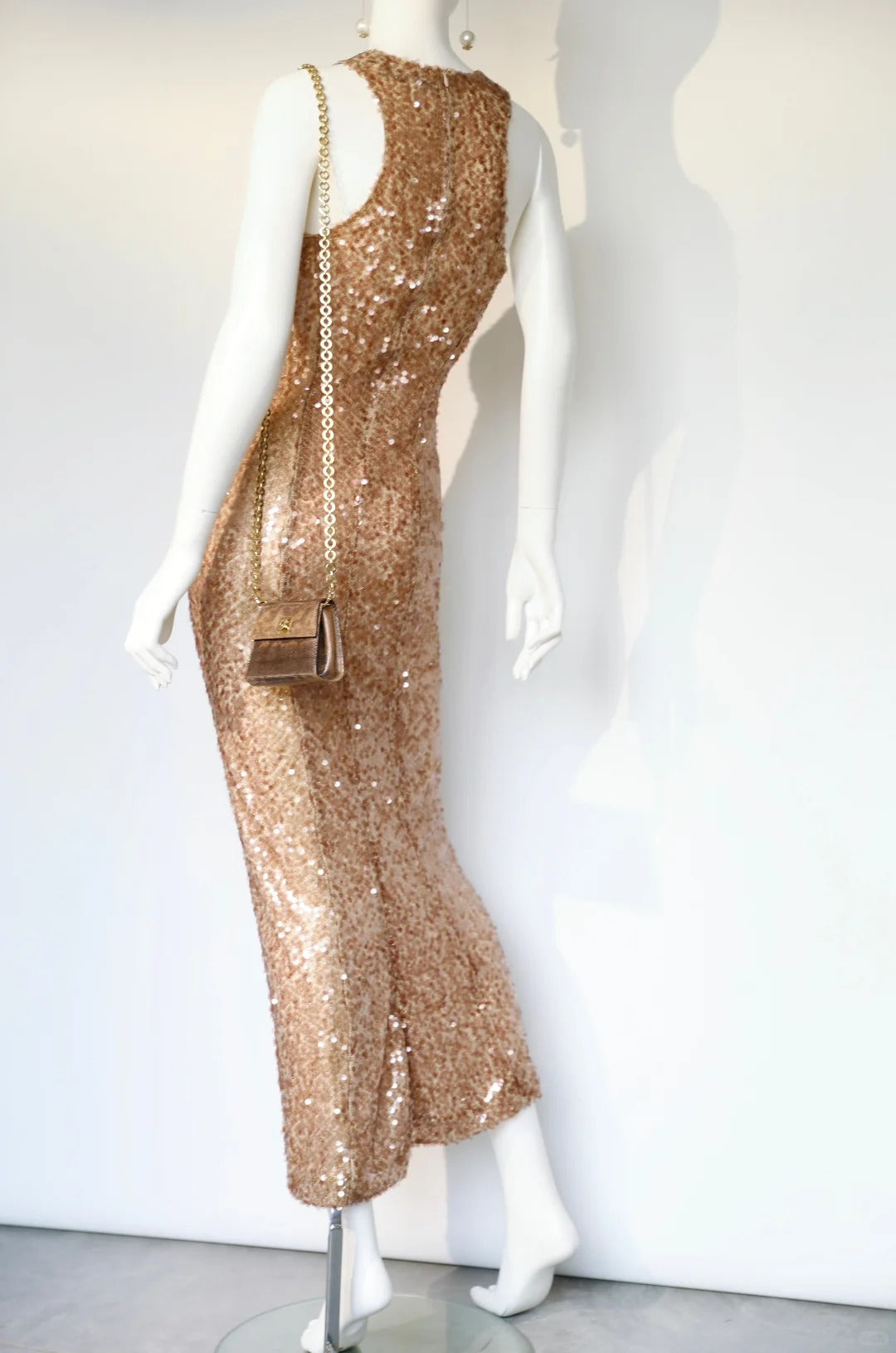 Low saturation color shiny and charming long sequined Prom Dress evening dress party dress nv5139