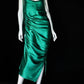 Green Charming Long Satin Prom Dress Evening Dress Party Dress nv5138