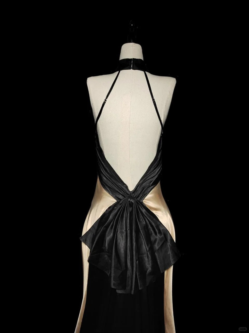 Champagner Schwarz Mode Elegante Strap Lange Meerjungfrau Schlank Fischschwanz Rock Satin Bodenlangen Schleppe Ballkleid Abendkleid Ballkleid nv3866