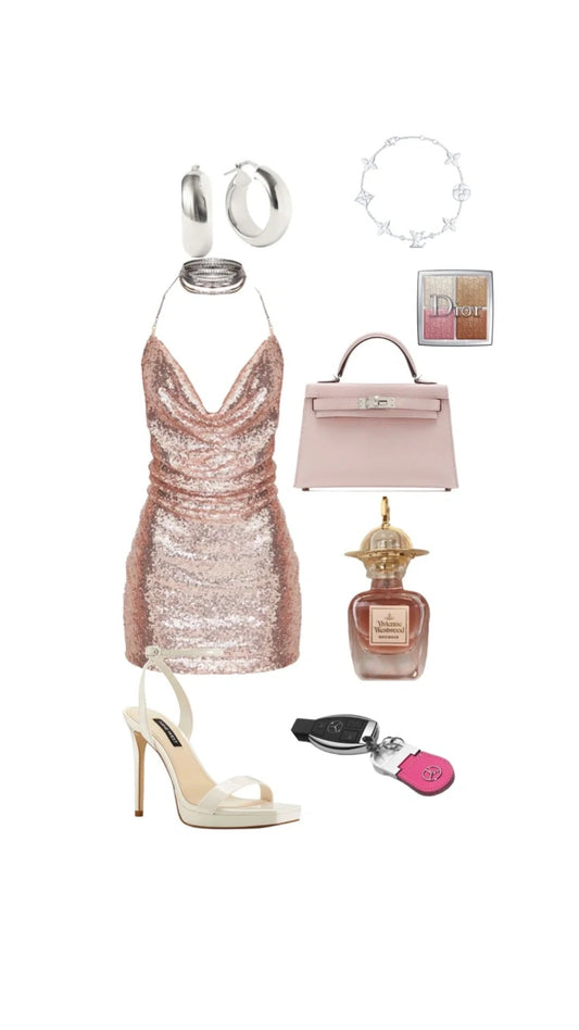 NiceVestidos-PINK SHIMMERY SATIN SHORT HOMECOMING DRESS HOCO DRESS nv5482