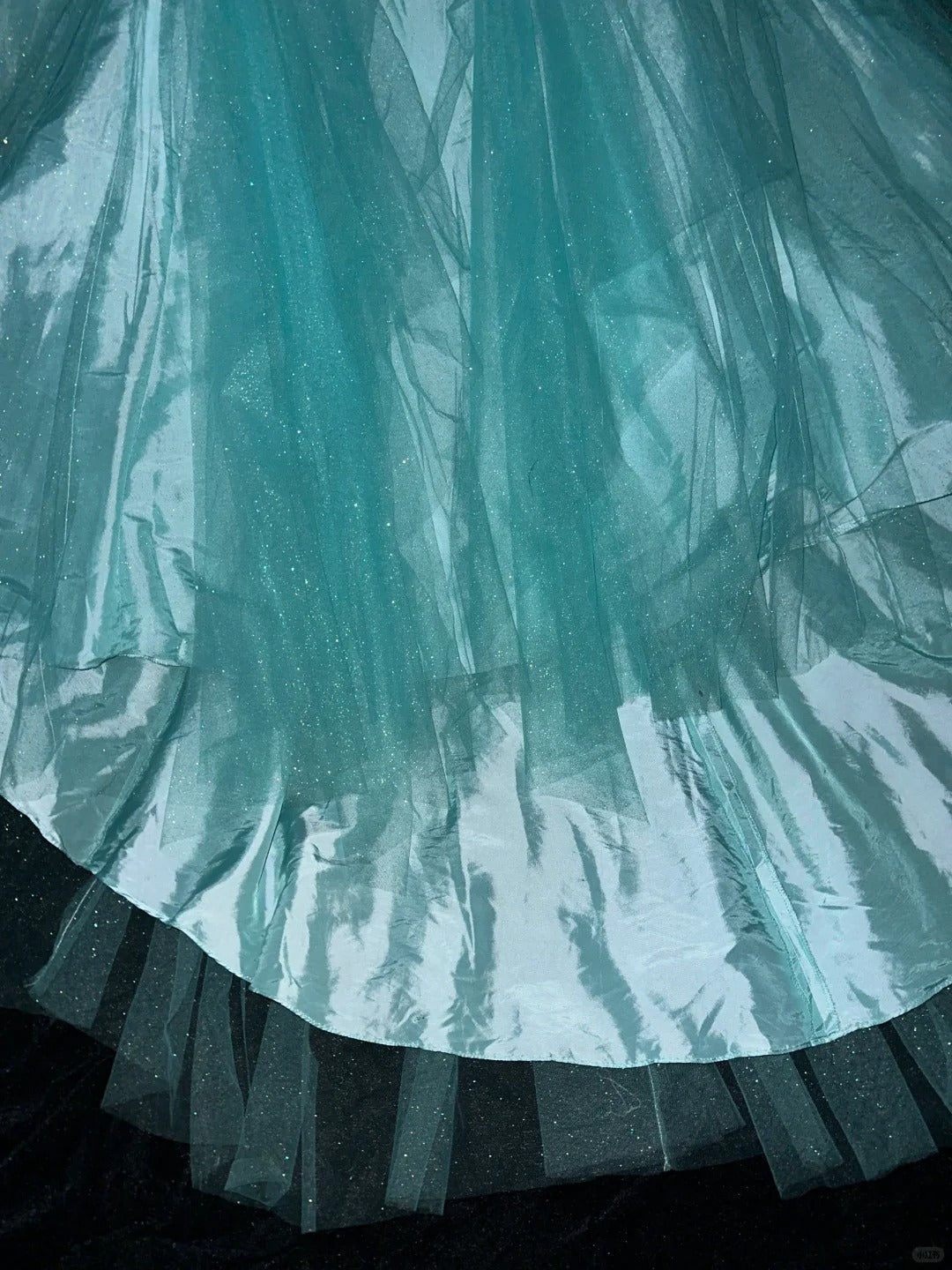 Robe de soirée longue en satin et tulle bleu, élégante, à perles, à la mode, nv4688