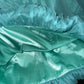 Mint Green Floral Halter Short Satin Tulle Homecoming Dress Evening Dress Birthday Party Dress nv4689