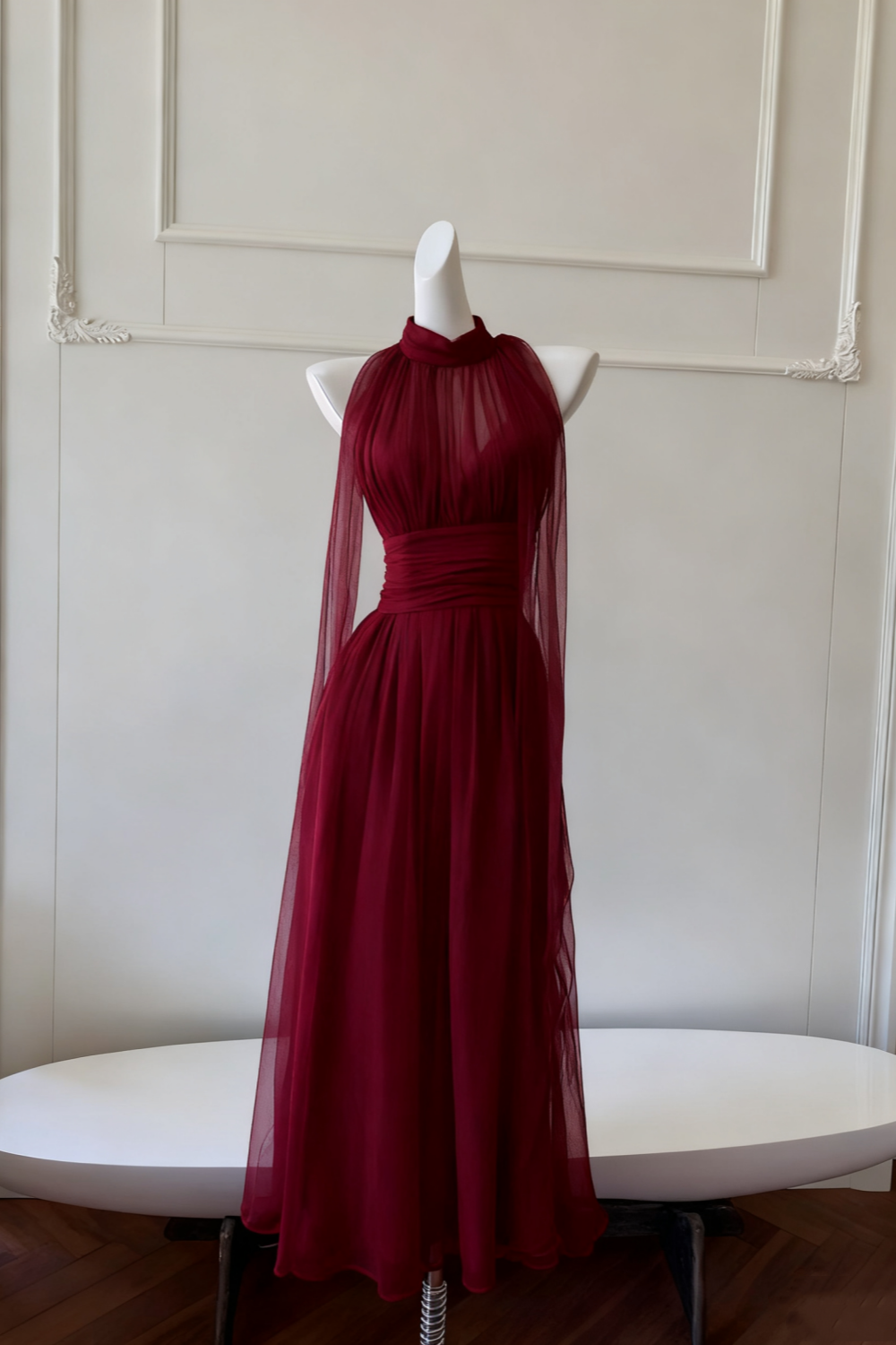 NiceVestidos-_Long Suspender Chiffon Flowing Dress NV6085