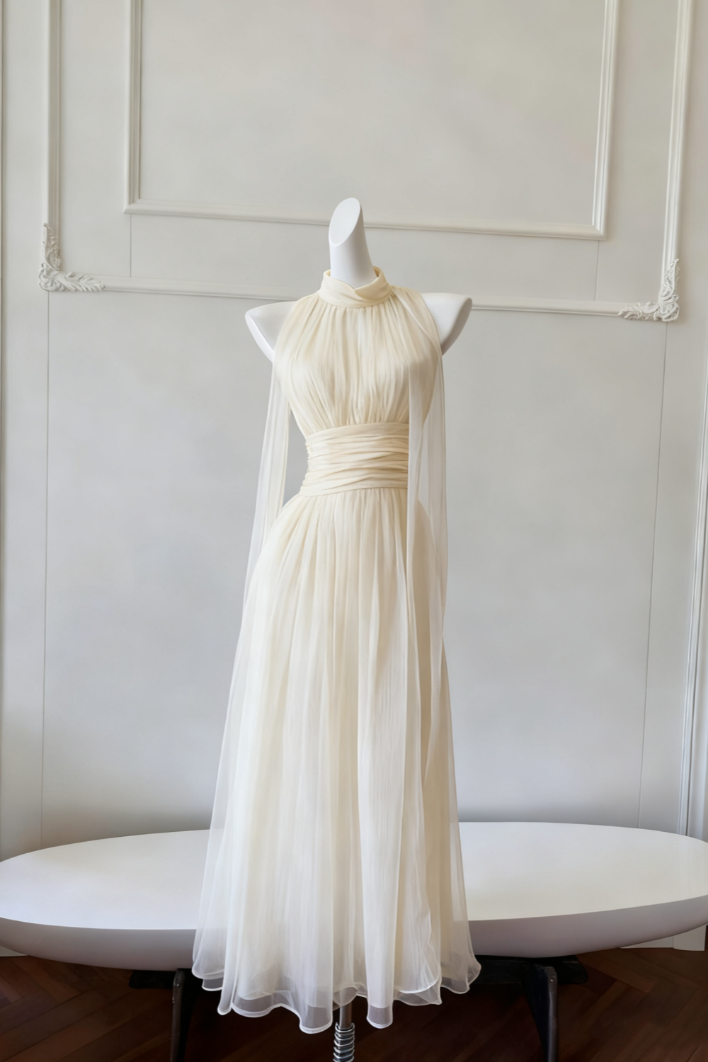 NiceVestidos-_Long Suspender Chiffon Flowing Dress NV6085