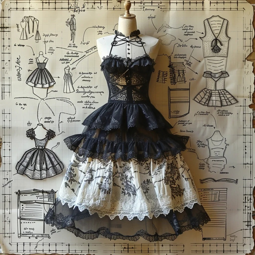 Black floral lace short tulle homecoming dress prom dress evening gown nv4551