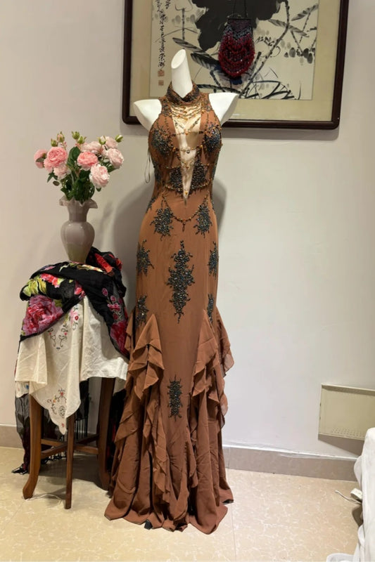 New Retro Formal Dress Long Dress NV6443