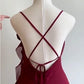 Burgundy One Shoulder Fashion Short Chiffon Homecoming Dress Birthday Party Dress nv5277