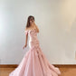 Pink Floral Fashion Elegant Mermaid Long Satin Prom Dress Evening Dress nv4775