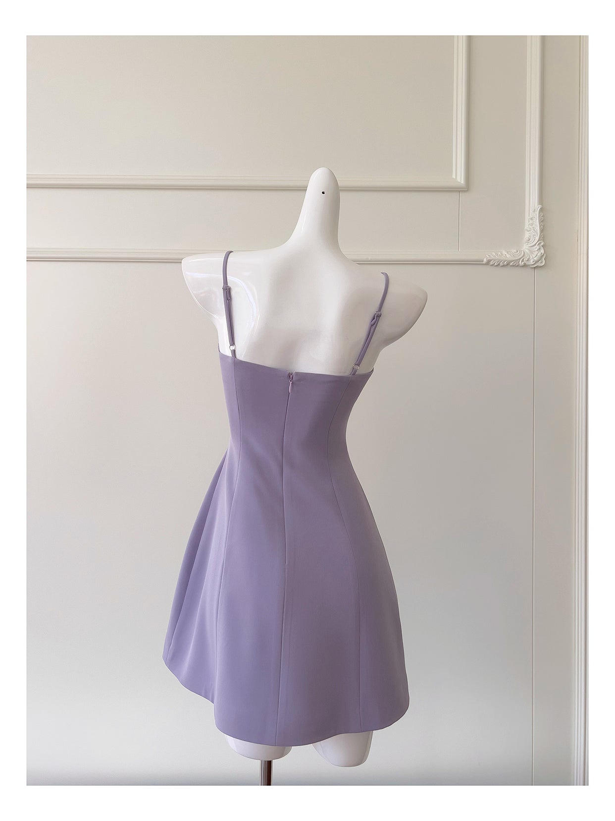 NiceVestidos-Homecoming Dress French Three-Dimensional Bow Purple Suspender Dress For Women High-End Luxury Stylish Slim nv5555