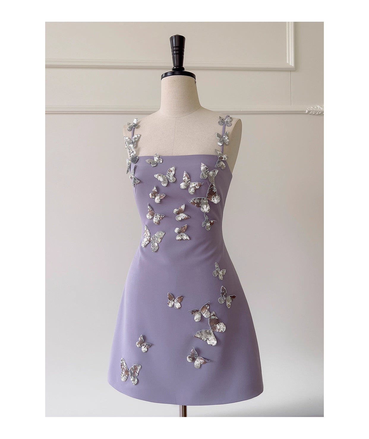 NiceVestidos-Homecoming Dress French Three-Dimensional Bow Purple Suspender Dress For Women High-End Luxury Stylish Slim nv5555