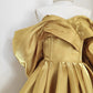 Yellow Homecoming Dress Fashion A-line Off-shoulder Satin Short Birthday Dress nv4271