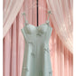 NiceVestidos-Short homecoming dress spring and summer new green bow sexy suspender dress design small dress nv5545