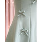 NiceVestidos-Short homecoming dress spring and summer new green bow sexy suspender dress design small dress nv5545