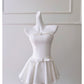 NiceVestidos-Short Homecoming Dress, Black, White, Pink, Strapless Dress, Slim Waist, Petite Dress nv5549