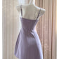 NiceVestidos-Homecoming Dress French Three-Dimensional Bow Purple Suspender Dress For Women High-End Luxury Stylish Slim nv5555