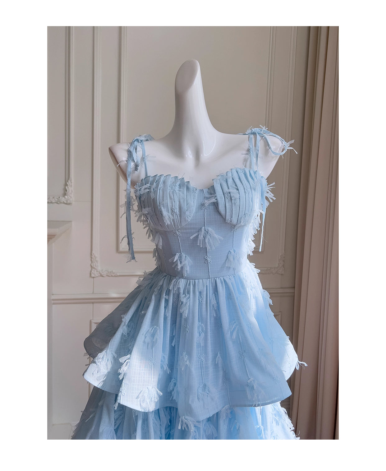 NiceVestidos-Homecoming-Kleid, blaues Chiffon-Kleid für Geburtstagstorte, schickes, einzigartiges langes Kleid mit Hosenträgern, nv5551