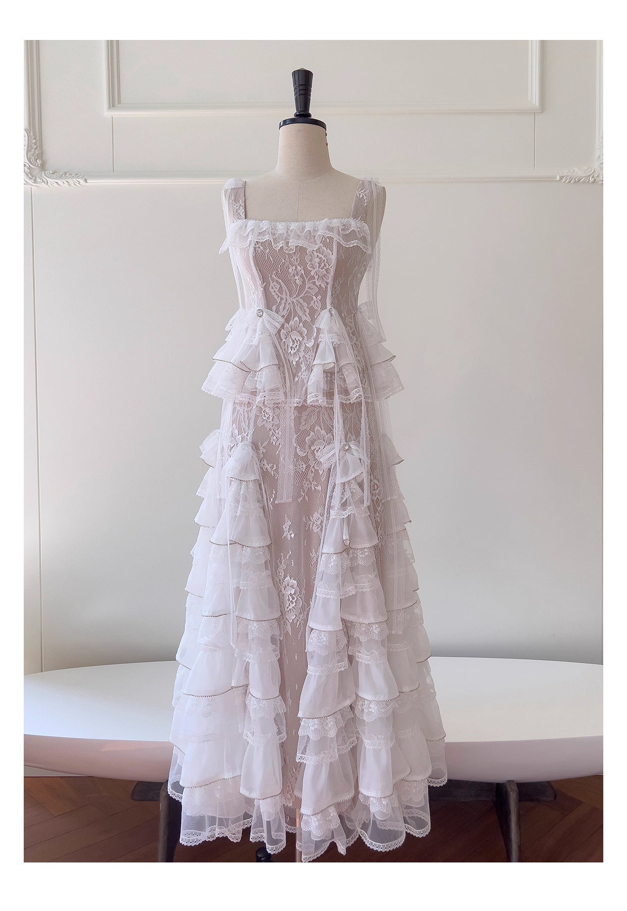 NiceVestidos - Robe longue élégante, tailleur français, ensemble deux pièces blanc tendance haut de gamme nv5547