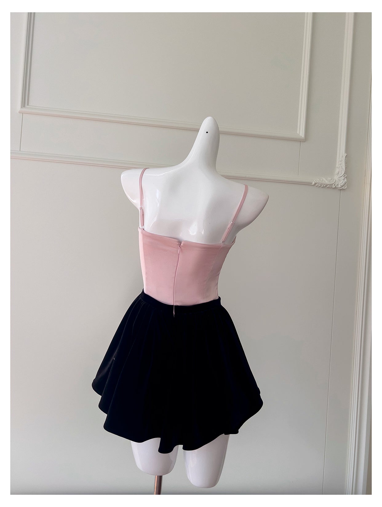 NiceVestidos-Short Homecoming Dress, Black, White, Pink, Strapless Dress, Slim Waist, Petite Dress nv5549