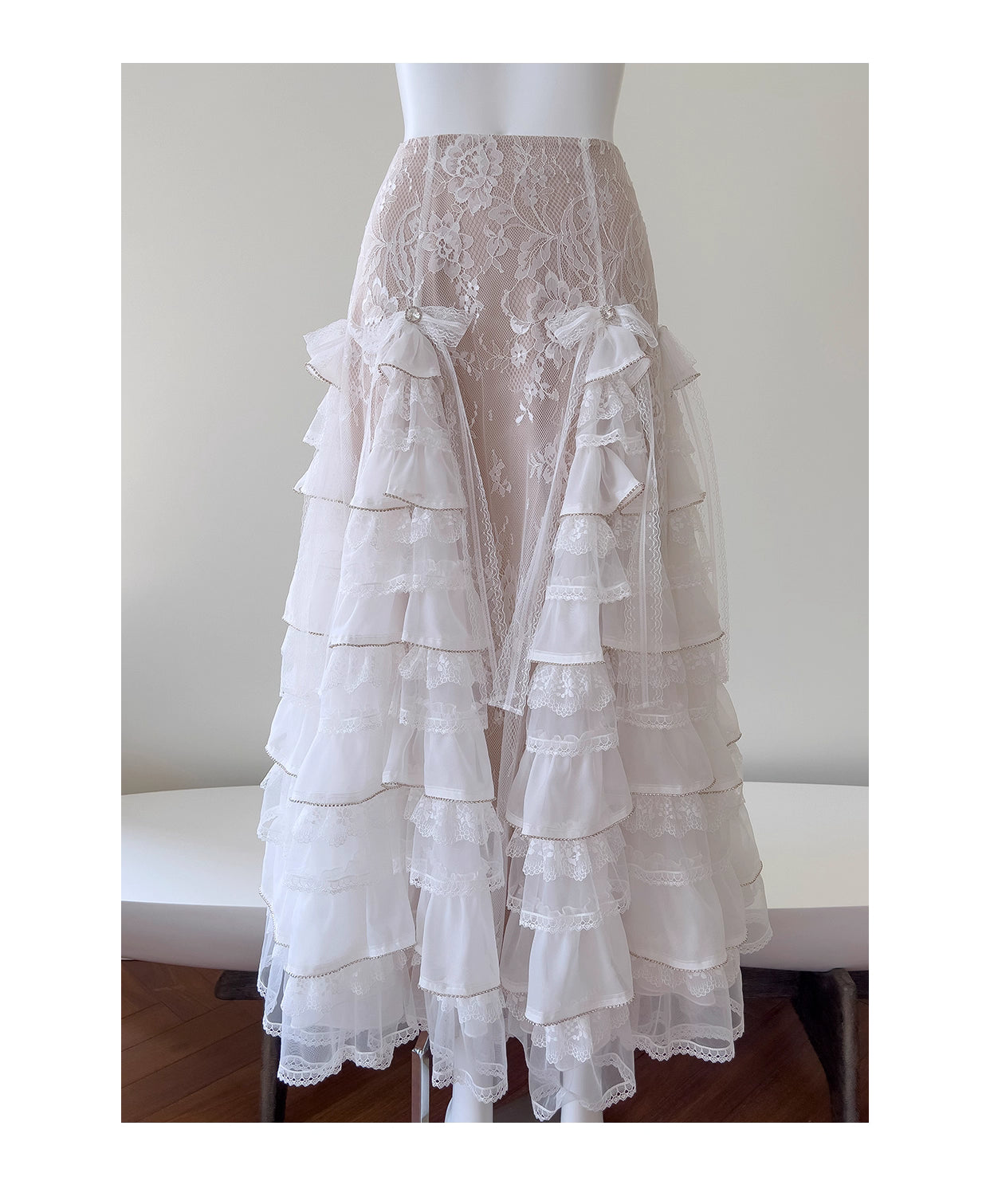 NiceVestidos - Robe longue élégante, tailleur français, ensemble deux pièces blanc tendance haut de gamme nv5547