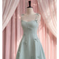 NiceVestidos-Short homecoming dress spring and summer new green bow sexy suspender dress design small dress nv5545